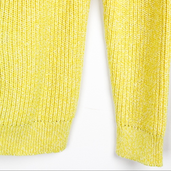 Talbots Daffodil Yellow Cotton Medium Knit Sweater - Picture 5 of 8